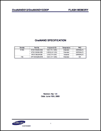 Click here to download KFG1216D2M-DIB Datasheet