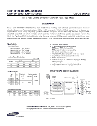 Click here to download KM416V1200C Datasheet