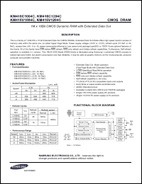 Click here to download KM416V1204C Datasheet