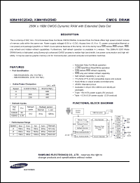 Click here to download KM416V254D Datasheet