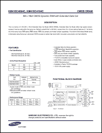 Click here to download KM416C4104C Datasheet