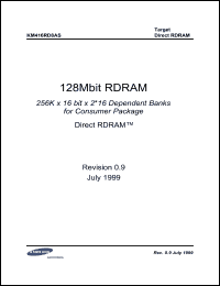 Click here to download KM416RD8AS-RbM80 Datasheet