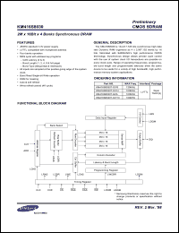 Click here to download KM416S8030 Datasheet