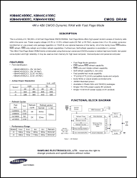 Click here to download KM44V4100C Datasheet
