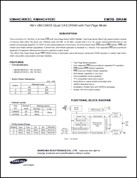 Click here to download KM44C4003C Datasheet