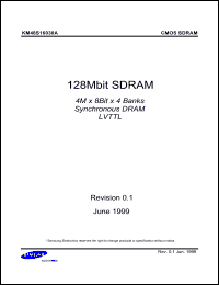Click here to download KM48S16030A Datasheet