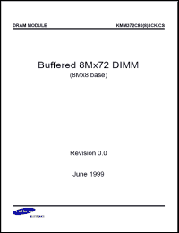 Click here to download KMM372C883CK Datasheet