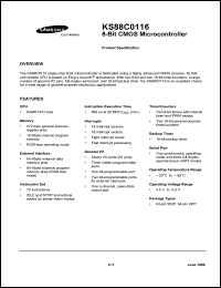 Click here to download KS88C0116 Datasheet