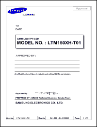 Click here to download LTM150XH-T01 Datasheet