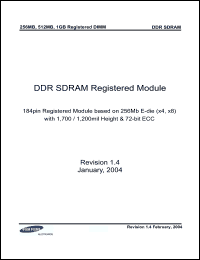 Click here to download M383L6423ETS Datasheet