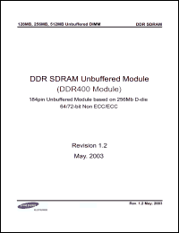 Click here to download M368L1624DTM-CCC/C4 Datasheet