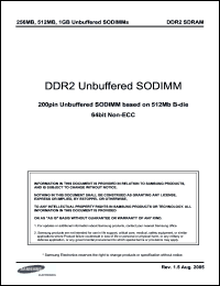 Click here to download M470T2953BY3-LD5/CC Datasheet