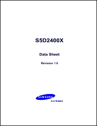 Click here to download S5D2400X Datasheet