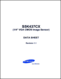 Click here to download S5K437CX01 Datasheet