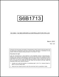 Click here to download S6B1713A15-B0CZ Datasheet