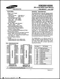 Click here to download KM29N16000 Datasheet