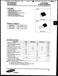 Click here to download IRFR222 Datasheet