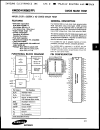 Click here to download KM23C4100AG25 Datasheet