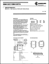 Click here to download KM41257AZ10 Datasheet