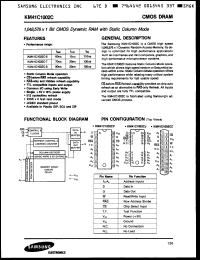 Click here to download KM41C1002AP8 Datasheet