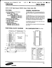 Click here to download KM64V258CP15 Datasheet