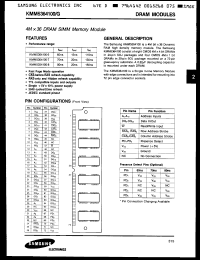 Click here to download KMM5364100G6 Datasheet