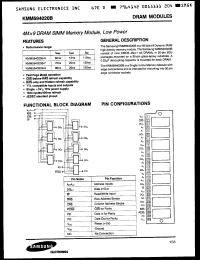 Click here to download KMM594020B8 Datasheet