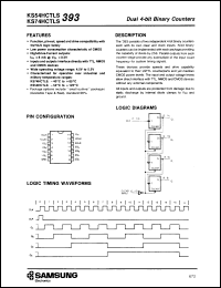 Click here to download KS74HCTLS393N+ Datasheet