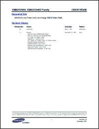 Click here to download KM62V256DLRGE-10L Datasheet