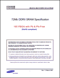Click here to download K7I641884M Datasheet