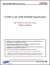 Click here to download K4H511638D Datasheet