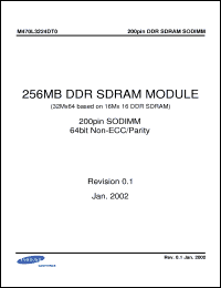 Click here to download M470L3224DT0-CA2 Datasheet