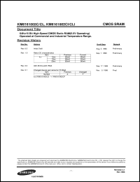 Click here to download KM6161002CL-12 Datasheet