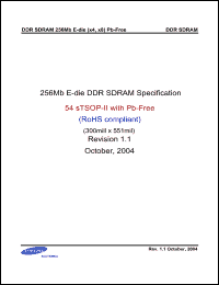 Click here to download K4H560438E-VLB3 Datasheet