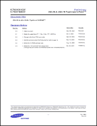 Click here to download K7N643645M-FC25 Datasheet