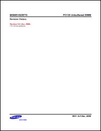 Click here to download M366S1623ET0 Datasheet