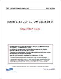 Click here to download K4H560438E-GCB0 Datasheet