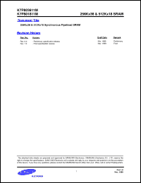 Click here to download K7P803611M-H21 Datasheet