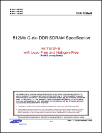 Click here to download K4H510438G Datasheet