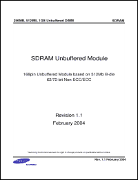 Click here to download M366S2953BTS-C7A Datasheet