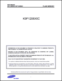 Click here to download K9F1208X0C Datasheet
