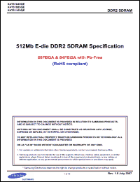 Click here to download K4T51043QE Datasheet