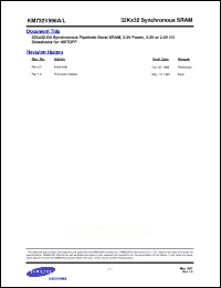 Click here to download KM732V596L Datasheet