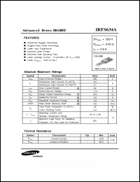 Click here to download IRFS634A Datasheet