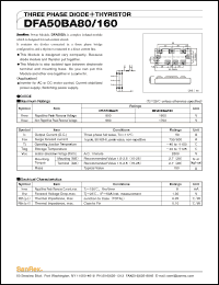 Click here to download DFA50BA160 Datasheet