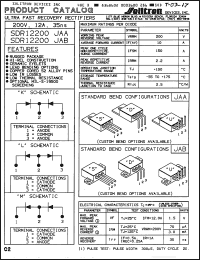 Click here to download SDR12200JAAKED1 Datasheet