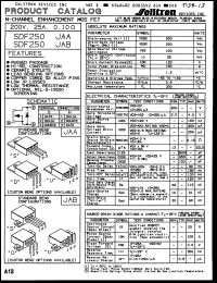 Click here to download SDF250JAASGSN Datasheet