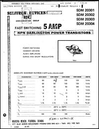 Click here to download SDM20301 Datasheet