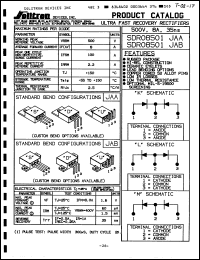 Click here to download SDR08501JAAELSN Datasheet