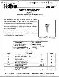 Click here to download SFN106B9 Datasheet